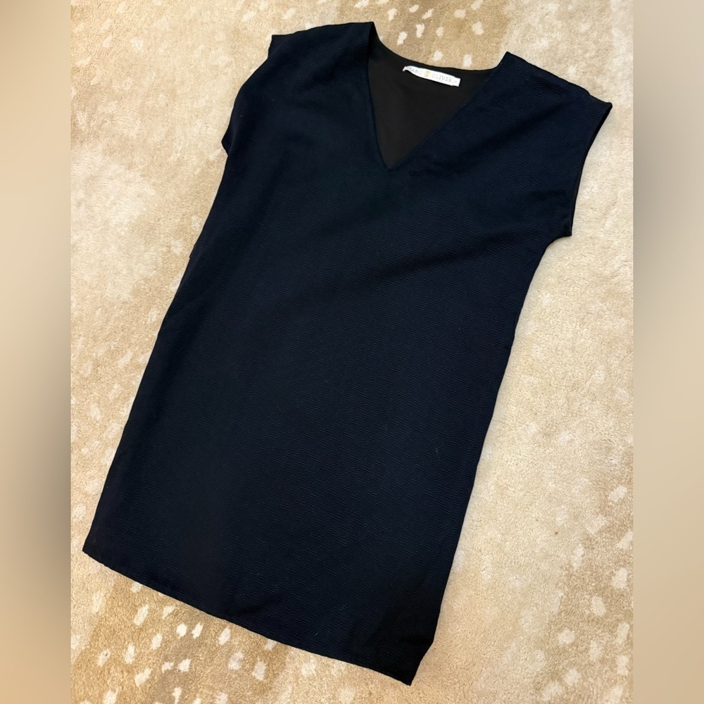 Marie Oliver navy blue sleeveless dress women’s size XS - Picture 3 of 7